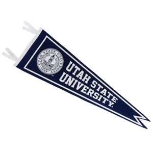 Utah State University Seal Pennant navy blue